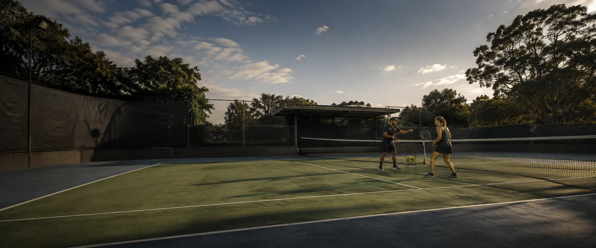 Treino de tênis em quadra — Método Jimbo
